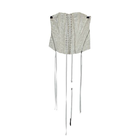 For Love & Lemons Floral White Lilibet Corset Top Size XS - Picture 4 of 7